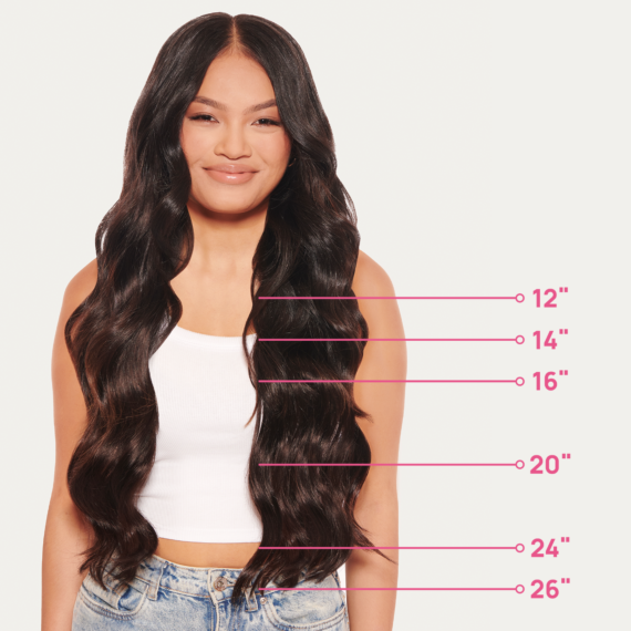 20-Inch Seamless Clip-In Human Hair Extensions - 9-Piece - Zala AU