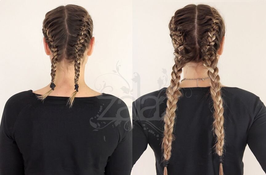 How To: Dutch Braids with Clip In Extensions 